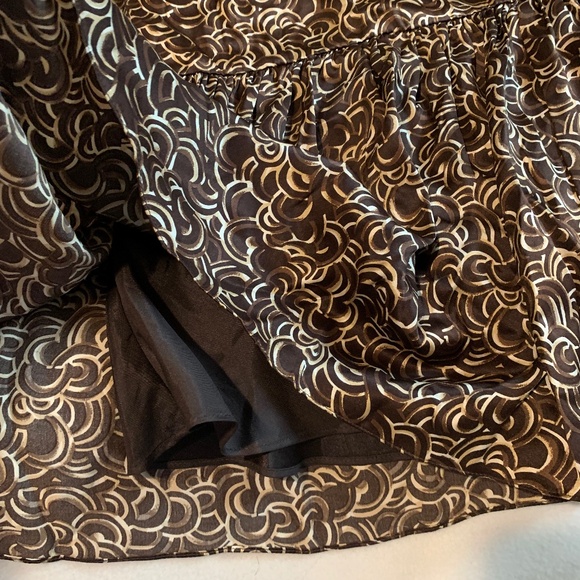 BCBGMaxAzria Brown Silk Dress - Picture 10 of 14
